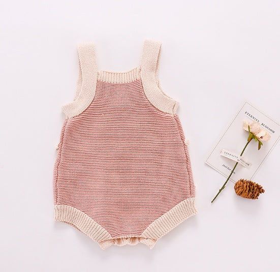 Dotted Delight Baby Knitted Onesie